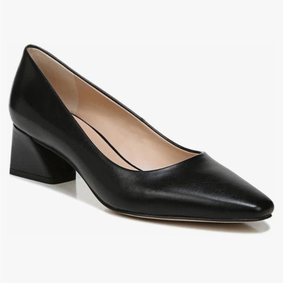 NWT Franco Sarto Black Leather Heels Timeless Elegance - Picture 2 of 9